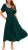 Pretty Garden Womens Puff Sleeve Boho Midi Dress