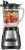 Hamilton Beach Power Elite Wave Action Blender For Shakes and Smoothies, Puree, Crush Ice, 40 Oz Glass Jar, 12 Functions, Stainless Steel Ice Sabre Blades, 700 Watts, Black (58148A)