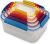 Joseph Joseph Nest Lock Plastic BPA Free Food Storage Container Set with Lockable Airtight Leakproof Lids, 10-Piece, Multi-Color