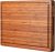 Bamboo Wood Cutting Board for Kitchen, 1″ Thick Butcher Block, Cheese Charcuterie Board, with Side Handles and Juice Grooves, 16×11″