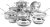 Cuisinart 17-Piece Cookware Set, Chef’s Classic Steel Collection 77-17N