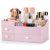 ONXE Makeup Organizer with Drawers,Large Capacity Countertop Organizer for Vanity,Bathroom and Bedroom Desk Cosmetics Organizer for Skin Care,Brushes, Eyeshadow, Lotions, Lipstick, Nail Polish