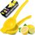 Zulay Kitchen Metal Lemon Squeezer – Handheld Lemon Juicer Squeezer – Easy to Use Citrus Juicer – Manual Press for Extracting the Most Juice Possible – Extracts Every Last Drop