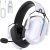 Gvyugke Wireless Gaming Headset for PS5, PS4, PC, 2.4GHz USB Gaming Headphones with Microphone for Nintendo Switch, Mac, Computer, Bluetooth 5.3 Gaming Headsets, Ergonomic Design, 40H Battery (White)