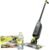 Shark VM252 VACMOP Pro Cordless Hard Floor Vacuum Mop with LED Headlights, 4 Disposable Pads & 12 oz. Cleaning Solution, Charcoal Gray