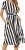 levaca Women’s Short Sleeve Striped Casual Flowy Midi Belt Dress with Pockets