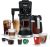 Ninja CFP301 DualBrew Pro Specialty 12-Cup Coffee Maker with Glass Carafe, Single-Serve, Grounds, compatible with K-Cup pods, with 4 Brew Styles, Iced Coffee Maker, Frother & Hot Water System, Black