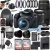 Canon EOS Rebel T7 DSLR Camera 24.1MP with EF-S 18-55mm + EF 75-300mm Lens A-Cell Accessory Bundle Includes: 2 Pack SanDisk 64GB Memory Card Backpack Slave Flash Much More