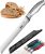 Orblue Serrated Bread Knife with Upgraded Stainless Steel Razor Sharp Wavy Edge Width – Bread Cutter Ideal for Slicing Homemade Bagels, Cake (8-Inch Blade with 5-Inch Handle)