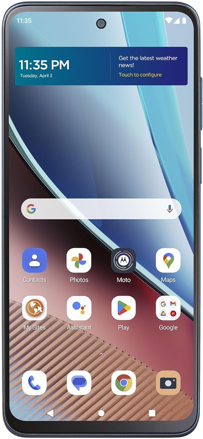Motorola Simple Mobile Moto g Stylus (2023), 64GB, Blue ā Prepaid Smartphone (Locked)