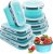 8 Collapsible Food Storage Containers With Lids, Rv Collapsible Bowls, Silicone Food Storage Containers, Camping Food Containers, Silicone Containers, Collapsible Containers for Food, Camping, Travel