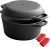 EDGING CASTING 2-in-1 Pre-Seasoned Cast Iron Dutch Oven Pot with Skillet Lid Cooking Pan, Cast Iron Skillet Cookware Pan Set with Dual Handles Indoor Outdoor for Bread, Frying, Baking, Camping, BBQ, 5QT