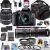 Canon EOS 2000D / Rebel T7 DSLR Camera with EF-S 18-55MM F/3.5-5.6 is II+420-800mm f/8.3 HD Telephoto Zoom Lenses with T Mount + 50” Tripod + Camera Shoulder Bag + Deluxe Accessory Bundle (Renewed)