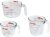 Pyrex Glass Measuring Cup Set (3-Piece, Microwave and Oven Safe),Clear