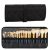 OCHEAL Makeup Brush Holder,Makeup Brush Organizer,Travel Makeup Brushes Bag Cosmetic Bags Pouch for Women Brushes Case Makeup Artist -Black Rhombus