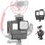 V2 Housing Case Vlogging Frame with Microphone Cold Shoe Mount Compatible for GoPro Hero 7 6 5 Mic Audio Adapter Action Camera Accessories