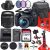 Canon EOS Rebel T7 DSLR Camera with Canon EF-S 18-55mm f/3.5-5.6 is II Lens + 64 GB Memory + Hood + Extra Battery + Battery Charger + Filters + More (27pc Bundle)