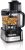 Hamilton Beach Stack & Snap Food Processor and Vegetable Chopper, BPA Free, Stainless Steel Blades, 12 Cup Bowl, 2-Speed 450 Watt Motor, Black (70725A)