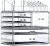 Clear Makeup Storage Organizer Drawers Skin Care Large Cosmetic Display Cases Stackable Storage Box With 6 Drawers For Dresser,Set of 3