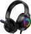 OLANRUN Gaming Headset, Stereo PS5 Headset PS4 Headset Xbox One Headset PC Headset, 9 Colors RBG Gaming Headphones with Mute Microphone for PC, PS4, PS5, Xbox, Switch (Black)