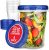 Stock Your Home 32oz Plastic Containers with Twist Top Lids (6 Pack), Quart Freezer Containers with Lids for Leftover Food, Airtight Reusable Soup Containers with Lids, Microwave and Dishwasher Safe