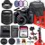 Canon EOS 4000D / Rebel T100 DSLR Camera with Canon EF-S 18-55mm F/3.5-5.6 DC III Zoom Lens + 64 GB Memory + Hood + Extra Battery + Battery Charger + Filters + More (25pc Bundle) (Renewed)