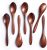 Hefild 7 PCS Small Wooden Spoons, 5.8 Inch Honey Spoons for Tea, Hardwood Wooden Honey Teaspoon for Coffee, Little Tiny Wood Spoons, Bamboo Table Spoon for stirring, Wooden Spoons for Utensils Set