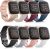 8 Pack Sport Bands Compatible with Fitbit Versa 2 / Fitbit Versa/Versa Lite/Versa SE, Classic Soft Silicone Replacement Wristbands Straps for Fitbit Versa 2 Smart Watch Women Men (8 Pack A, Small)