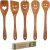 Spatula Set Cherry Wood Spurtle Supplies Cast Scraper Wooden Spoons For Cooking Smile Coocking Multipurpose Utensil