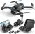 Drone with Camera for Adults, 1080P HD Foldable FPV Remote Control Quadcopter, 3D Flips, 2 Batteries, Altitude Hold, Toys Gifts for Kids and Adults with Carrying Case