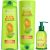 Garnier Fructis Sleek & Shine Shampoo, Conditioner + Anti-Frizz Serum Set for Frizzy, Dry Hair, Argan Oil (3 Items), 1 Kit (Packaging May Vary)