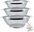 U.S. Kitchen Supply – 3 Piece Colander Set – Stainless Steel Mesh Strainer Net Baskets with Handles & Resting Base – 11″ 5 Quart, 9.5″ 4 Quart and 8.5″ 3 Quart – Strain, Drain, Rinse, Steam or Cook