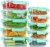 UMEIED 10 Pack Glass Food Storage Containers with Lids Leakproof, Airtight Glass Meal Prep Containers For Lunch, On The Go, Leftover, Dishwasher Safe