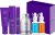 NXN Skin Care System, Complete Anti Aging Kit, Daily Moisturizer With Vitamin C & Hyaluronic Acid Serums, Face Moisturizer, Gentle Cleanser, Powder Exfoliator, Face Mask – Hydrate & Reduce Wrinkles, Purple, 6 Piece set