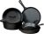 Lodge Seasoned Cast Iron 5 Piece Bundle. 10.5″ Griddle, 8″ Skillet, 10.25″ Skillet, 10.25″ Dutch Oven, and 10.25″ Lid,Black