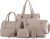 Purses and Handbags for Women Synthetic Leather Tote Crossbody Bags Satchel Purses Set 6pcs