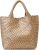 Woven Bag for Women, Vegan Leather Tote Bag Large Summer Beach Travel Handbag and Purse Retro Handmade Shoulder Bag