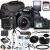 Canon EOS 4000D / Rebel T100 DSLR Camera w/EF-S 18-55mm F/3.5-5.6 Zoom Lens + 64GB Memory, Case, Tripod, Flash, and More (31pc Bundle) (Renewed)