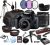 Canon EOS 4000D (Rebel T100) DSLR Camera w/EF-S 18-55mm F/3.5-5.6 Zoom Lens + 128GB Memory + Case + Tripod + Filters (28pc Bundle) (Renewed)